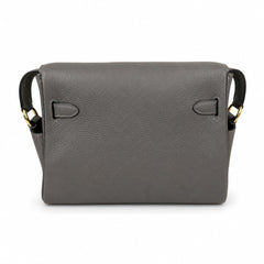 Kelly Messenger PM 27 Veau Togo, Gris Étain, Gold Hardware