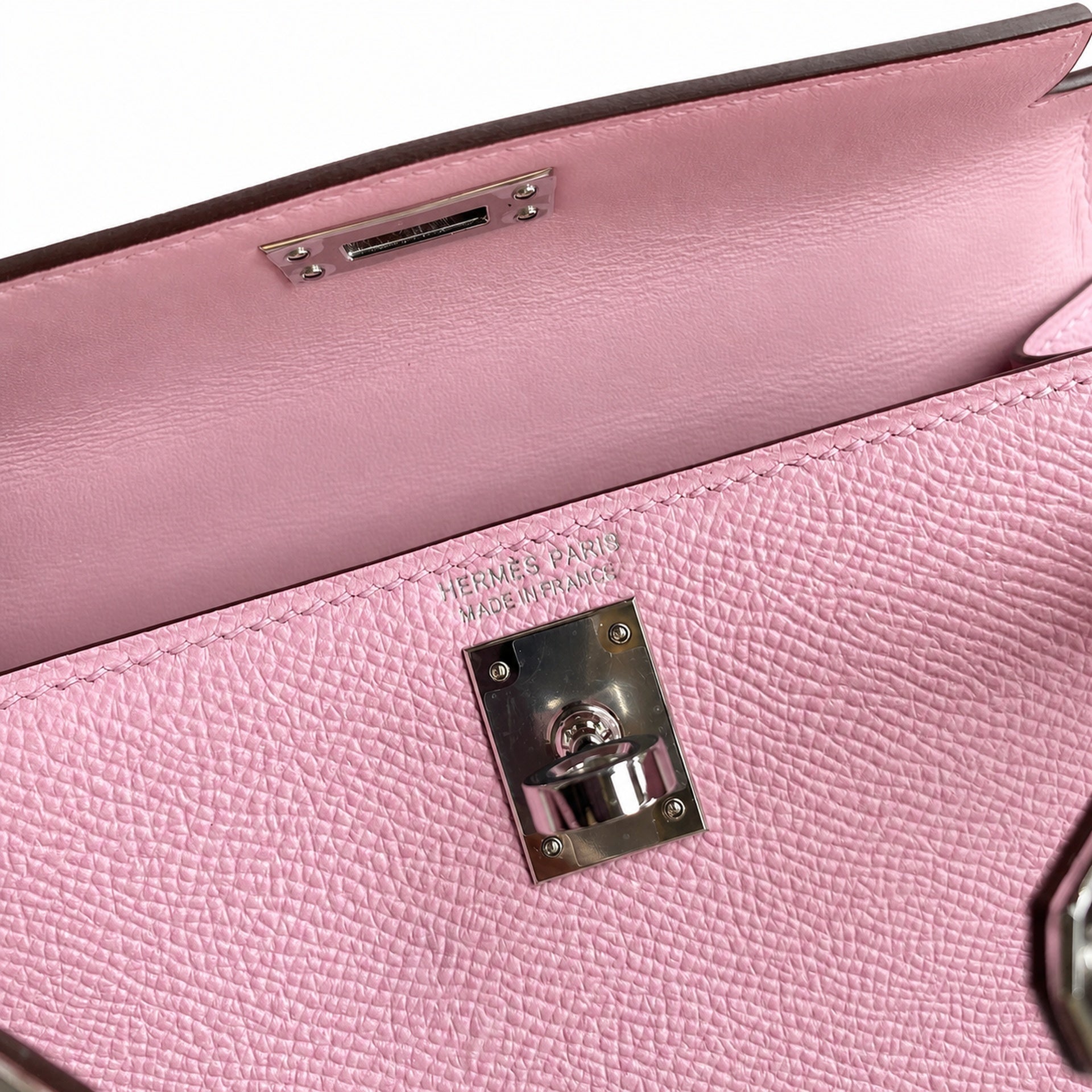 Hermès Kelly Sellier 19 Malva Epsom Palladium Hardware