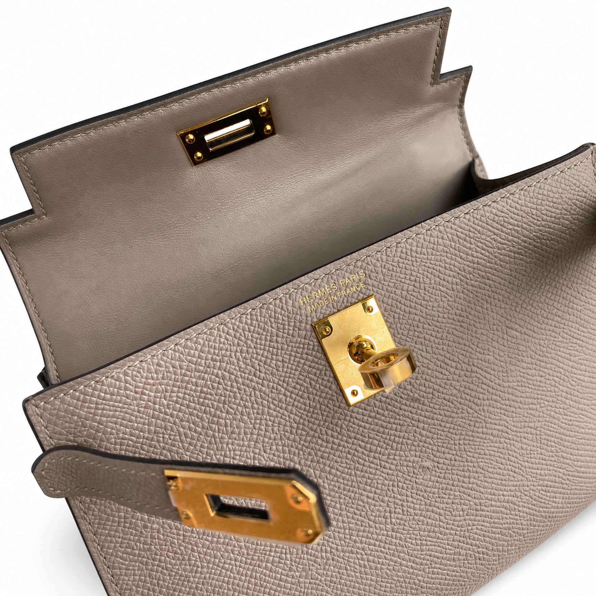 Hermès Kelly Sellier 19 Gris Asphalte Epsom Gold Hardware