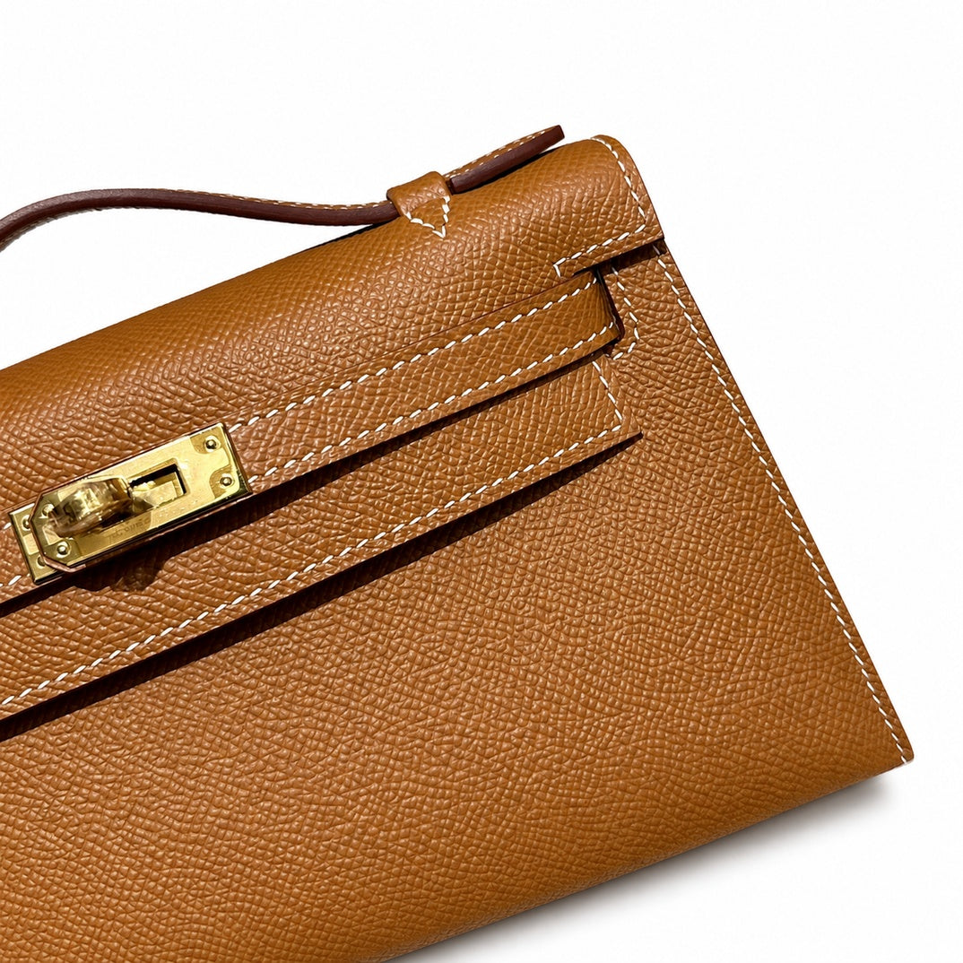 Hermès Mini Kelly II 22cm Gold Epsom Calf Leather Gold Hardware