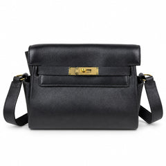 Kelly Messenger PM 27 Veau Togo, Noir, Gold Hardware
