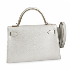 Hermès Kelly Sellier 19 Gris Perle Epsom Palladium Hardware
