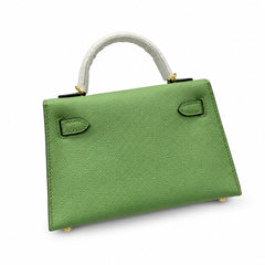 Hermès Kelly Sellier 19 Vert Pomme Epsom Gold Hardware